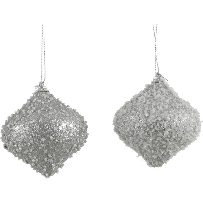 Подвеска шар-луковка HOUSE OF SEASONS, 2 вида, 10*10 см, серебро 83855